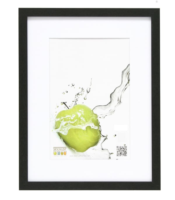 Deknudt S66KF2 P1, Enbildsram, MDF, Trä, Svart, 13 x 18 cm, Rektangulär, Liggande