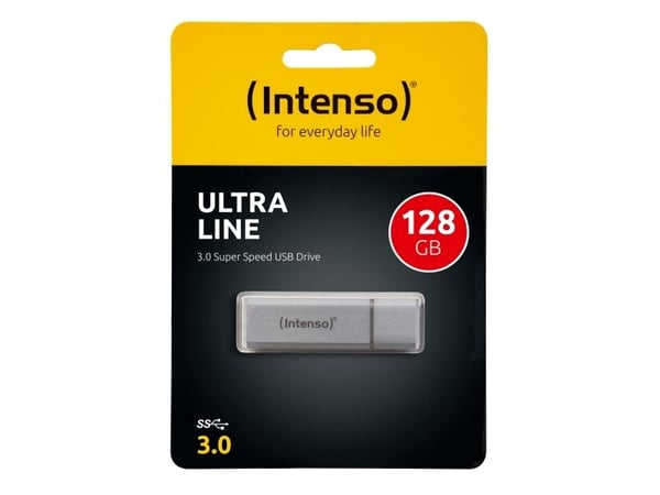 Intenso Ultra Line - USB flash-enhet - 128 GB - USB 3.0 - silver