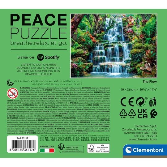 Clementoni puslespill Peace Collection Flow, 500 brikker