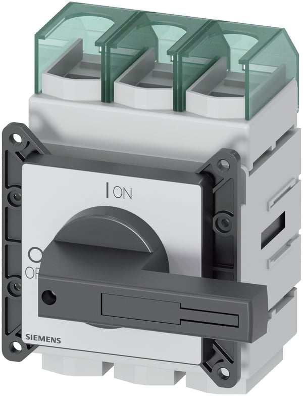 Lastfrånskiljare svart 3-polig 185 mm² 250 A 690 V/AC Siemens 3LD24050TK11