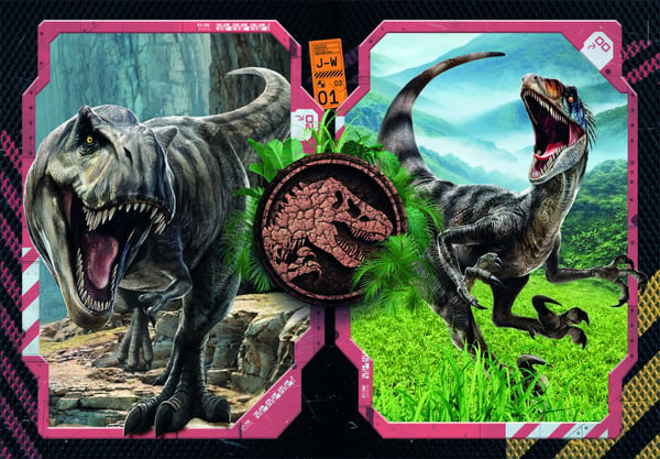 Clementoni Puslespil Jurassic World 2025, 2x60 brikker