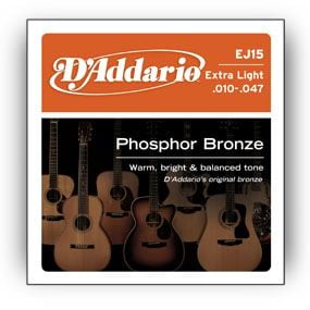 D''Addario EJ15, Gitar, Stål, Akustisk, 6 stykker