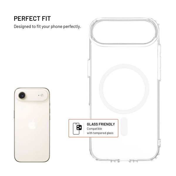 FIXED MagPure, Suojus, Apple, iPhone Air, 16,5 cm (6.5"), Läpinäkyvä