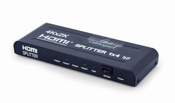 Cablexpert DSP-4PH4-002 - Video/lyd-splitter - 4 x HDMI - stasjonær