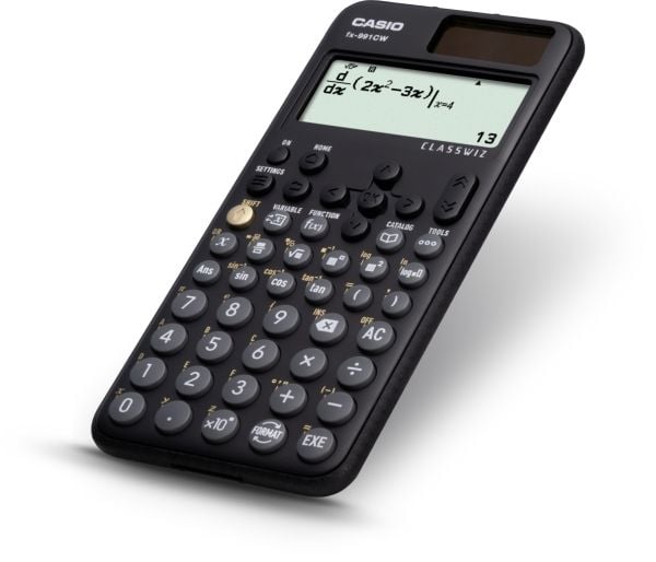Casio Classwiz FX-991CW vetenskaplig miniräknare, 12 siffror, svart