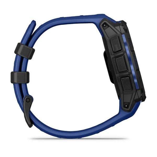 Garmin Instinct® 3 - 45 mm, AMOLED svart med utskiftbar silikonrem 22 mm Bolt Blue