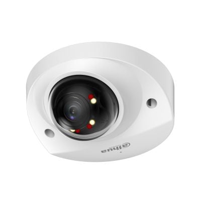 Dahua Technology WizSense IPC-HDBW2449F-AS-IL-0280B, IP-sikkerhetskamera, Utendørs, Koblet med ledninger (ikke trådløs), Tak/vegg/stang, Hvit, Kuppel