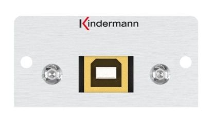 Kindermann 7444000528, USB B, 1 moduuli(t), Alumiini, Alumiini, 4,2 cm