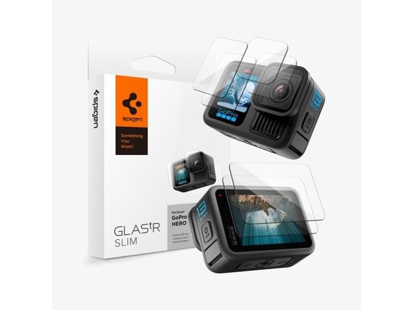 SPIGEN GLAS.TR SLIM 2-SARJA GOPRO HERO 13 KIRKAS KARKAISTU LASI