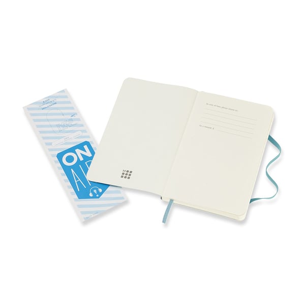 Moleskine Notebook Classic Pocket, linjeret Reef Blue