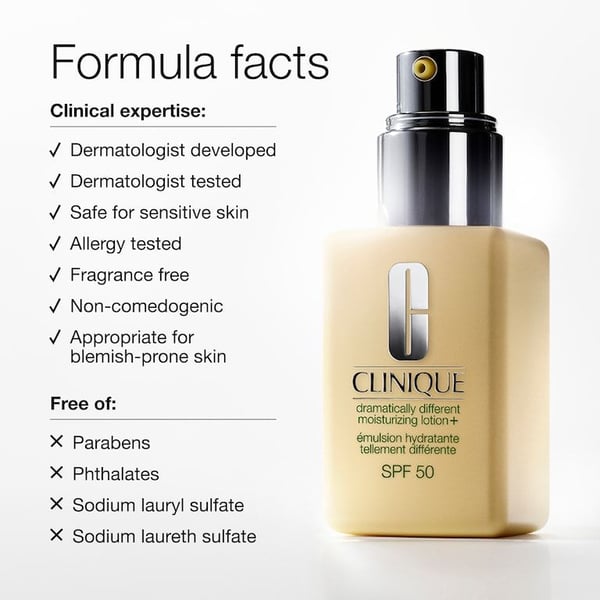 Clinique Dramatically Different fuktgivande ansiktslotion+ SPF 50 75 ml
