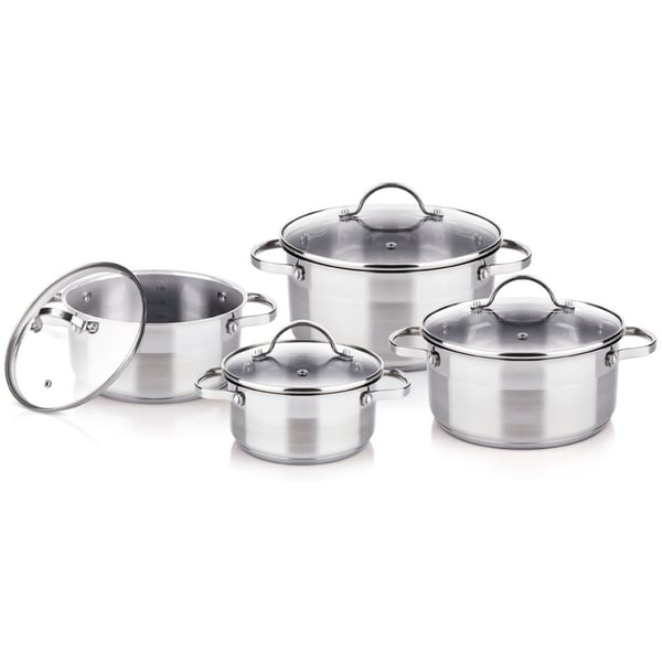 Lamart LTSSSET8, Kattilasetti, Ruostumaton teräs, Lasi, Ruostumaton teräs, Ruostumaton teräs, Ruostumaton teräs, Lasi