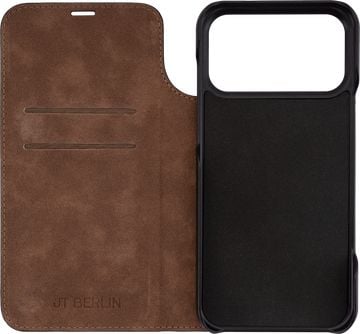 JT BERLIN BookCase Tegel, Plånbok, Apple, iPhone 17 Pro Max, 17,5 cm (6.9"), Svart