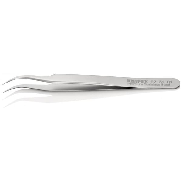 Knipex 92 31 01, Rostfritt stål, Rostfritt stål, Spetsig, Böjt, 14 g, 10 mm