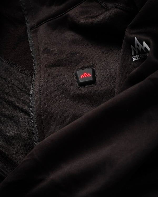 HeatX Heated Fleece Vest Womens S - Black