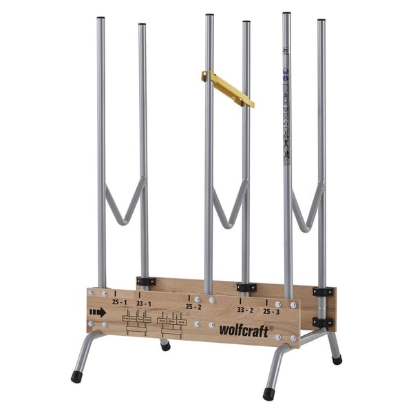 wolfcraft GmbH 5121000, Vedholder, Metall, Tre, Sort, Grå, Tre, 150 kg, 700 mm, 675 mm