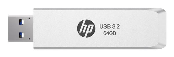 HP HPFD819W-A-64, 64 GB, USB typ A, 3.2 Gen 2 (3.1 Gen 2), 128 MB/s, Glide, Silver