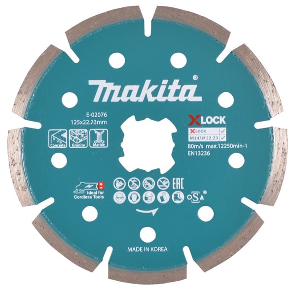 Makita - Diamantskjæreplate - for betong, marmor, granitt - 125 mm - for Makita GA041GM201; XGT GA041GZ