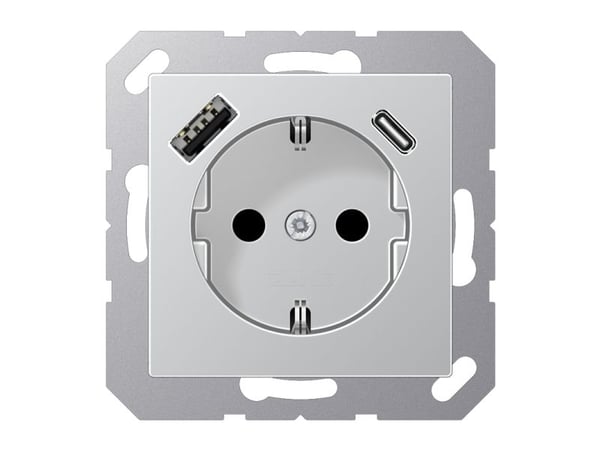 JUNG A1520-15CAAL, Tyyppi F, Muovi, IP20, 16 A, 50/60 Hz, 5 V