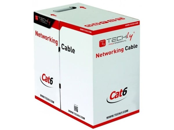 Techly ITP6-CCA-305-BL, 305 m, Cat6, U/UTP (UTP), Blå