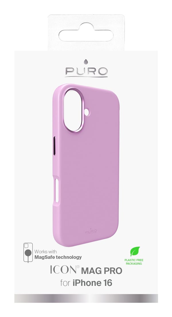 iPhone 16 silikonikotelo PURO, ICON MAG PRO, vaaleanpunainen / PUIPC1661ICONMPROSE / 2512399