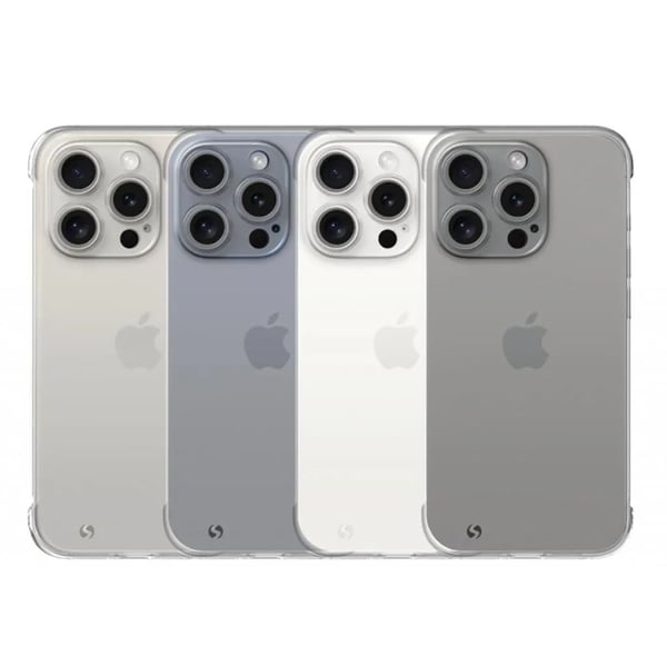 JustMobile PC-1567PSFF, Mobilskal, Apple, iPhone 15 Pro Max, 17 cm (6.7"), Transparent