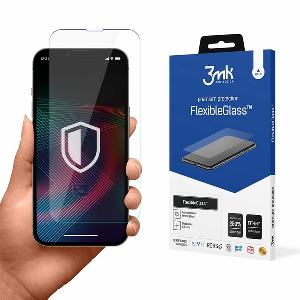 3mk FlexibleGlass - Skjermbeskyttelse for mobiltelefon - splash-proof - glass - for Apple iPhone 14 Plus, 14 Pro Max
