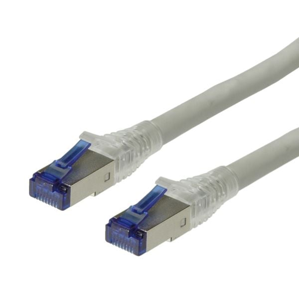 ROLINE S/FTP Patch Cord Cat.6a, solid, grey 50m, Harmaa
