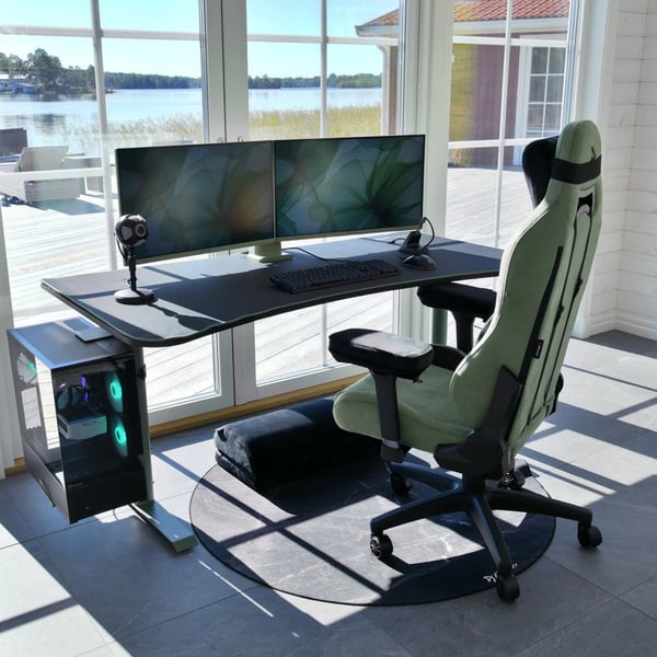 Arozzi Arena Gaming Desk - Large - Forest Green