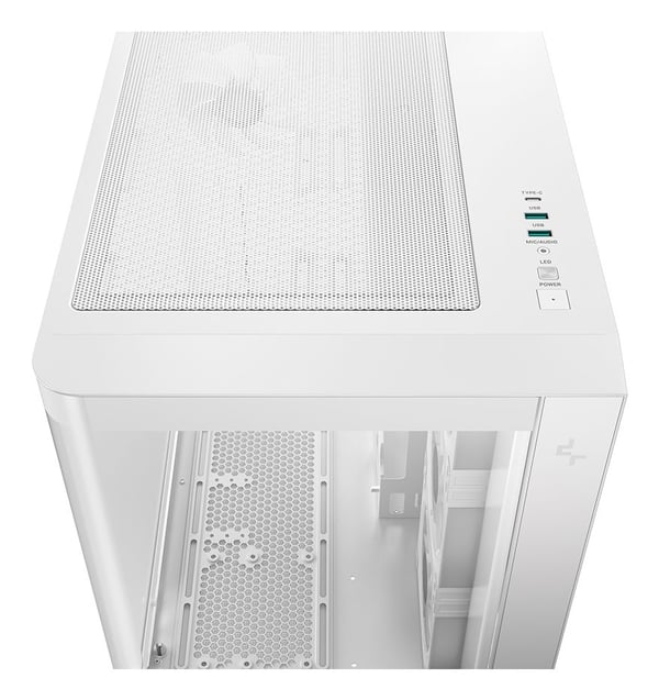 DeepCool CG530U 4F WH datorchassi ATX böjt härdat glas, vit
