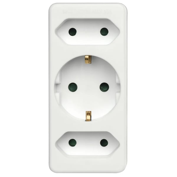 Hama 00223215, Sisätila, Suora, Valkoinen, 3 AC-pistorasia(a), 1 kpl, 230 mm