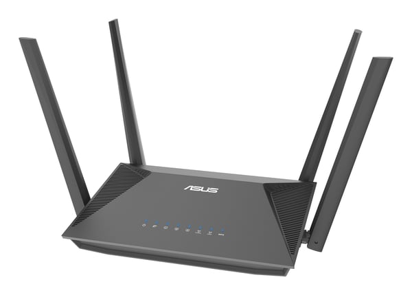 ASUS RT-AX52 Pro AX3000, Wi-Fi 6 (802.11ax), Kaksitaajuus (2,4 GHz/5 GHz), Ethernet LAN, musta, Pöytäreititin
