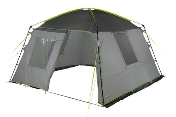 High Peak Cabana, Camping, Hård ram, Grupptält, 9,5 kg, Grå, Ljusgrå, Lime