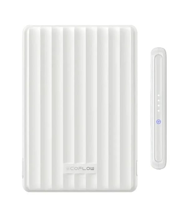 EcoFlow RAPID Mag (5000 mAh, 20 W, Qi1) – Magneettinen varavirtalähde - Valkoinen