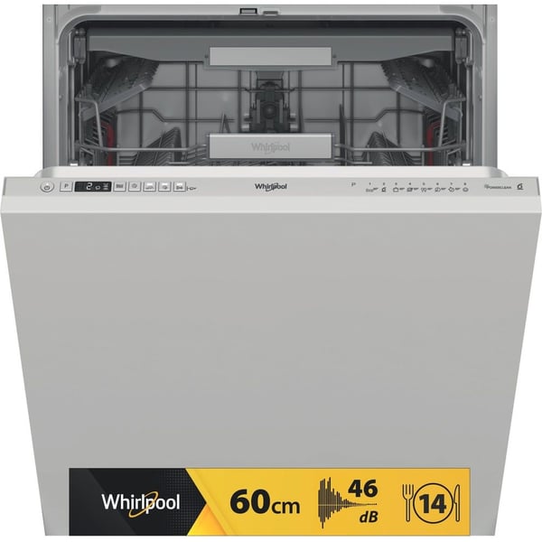 Whirlpool WIO 3T126 PFE, Täysin integroitu, Kokonaiskoko (60 cm), Valkoinen, Painikkeet, LED, 1,3 m