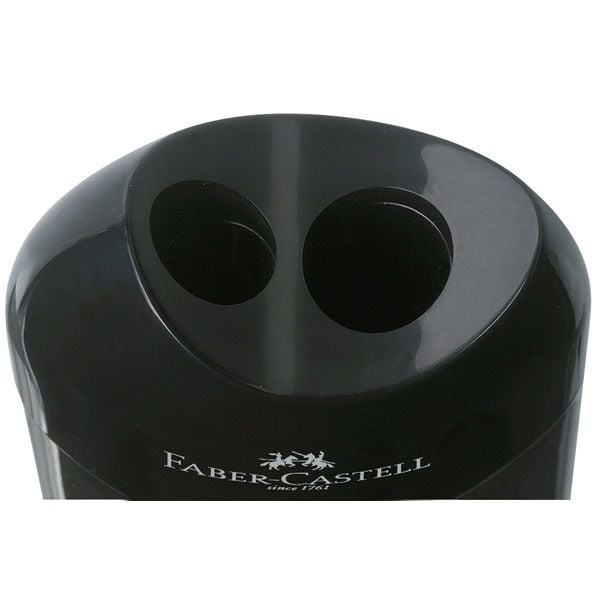 Faber-Castell 183500, Käsikäyttöinen kynäteroitin, Musta, Läpinäkyvä, 1 kpl