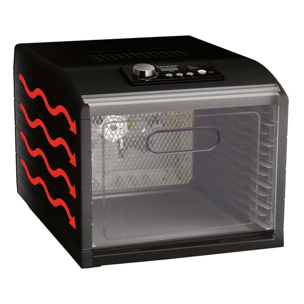 Sencor SFD 6600BK ruokakuivuri 500 W, musta