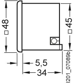 Siemens 7KT5500, IP20, 10-80 V, 45 mm, 61 g, 60 g, 63 mm