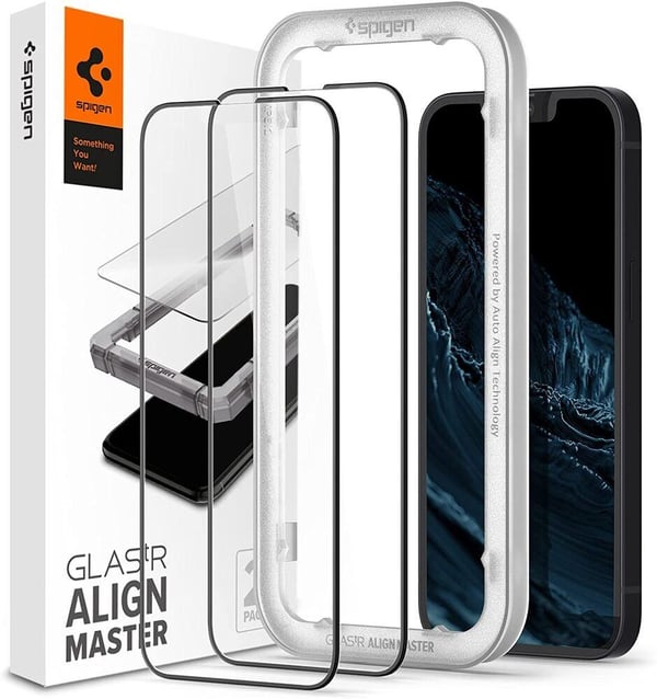 Spigen AGL03387, Etui, Apple, iPhone 13 / 13 Pro, 15,5 cm (6.1"), Svart