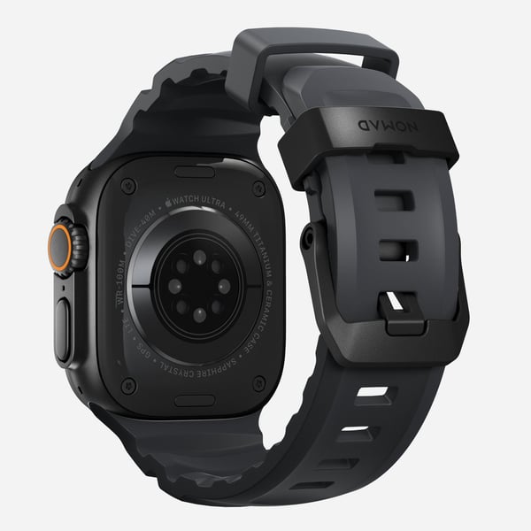 Nomad Rocky Point armband 49mm/46mm/45mm för Apple Watch, svart