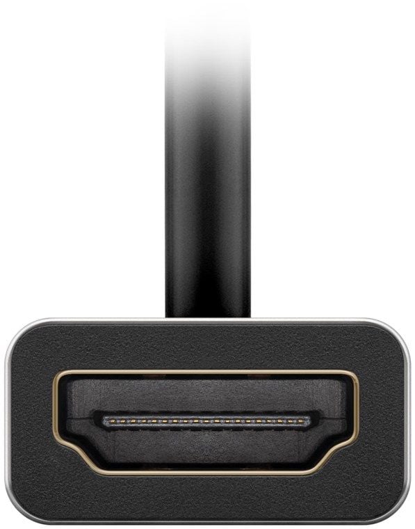 Goobay 60194, 0,15 m, USB Type-C, HDMI, uros, naaras, suora, suora