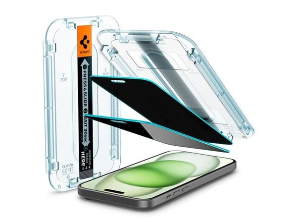 Spigen AGL06885, Apple, iPhone 15 Plus, 2 stykker