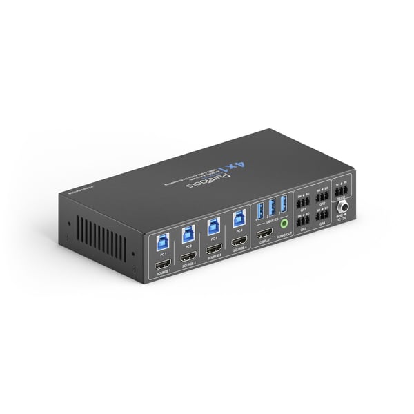 PureTools - HDBaseT 3.0 KVM Extender Set - USB-C/HDMI + USB Data ja Ethernet