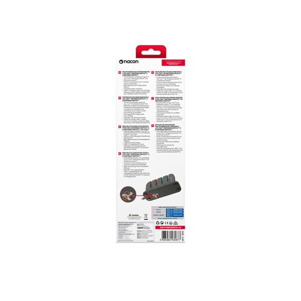 NACON SWITCHNEWDOCK+JC, Latauspakkaus, Nintendo Switch 2, musta, Multi, Lataus, Nintendo