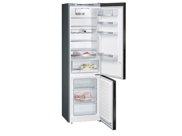 Siemens iQ500 KG39E8XBA - Kjøleskap/fryser - bunnfryser - bredde: 60 cm - dybde: 65 cm - høyde: 201 cm - 343 liter - Klasse B - BlackSteel
