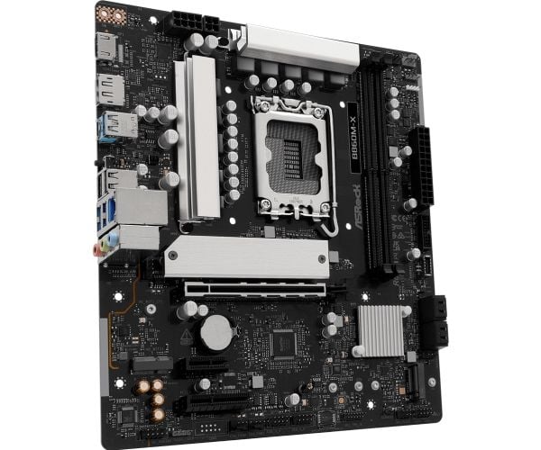 ASRock B860M-X - Hovedkort - micro ATX - LGA1851-sokkel - B860 Chipset - USB-C 3.2 Gen 2x2, USB-C 3.2 Gen 1, USB 3.2 Gen 1 - 2.5 Gigabit LAN - innb...