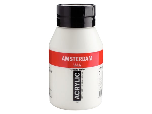 Artequipment TALENS AMSTERDAM FARGE AKRYL 1000ml TITANIUM WHITE uniw
