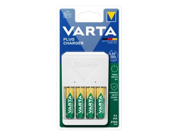 Varta 57656 101 451, Nikkelimetallihybridi (NiMH), AA, AAA, 2 kpl, Sisältää paristot