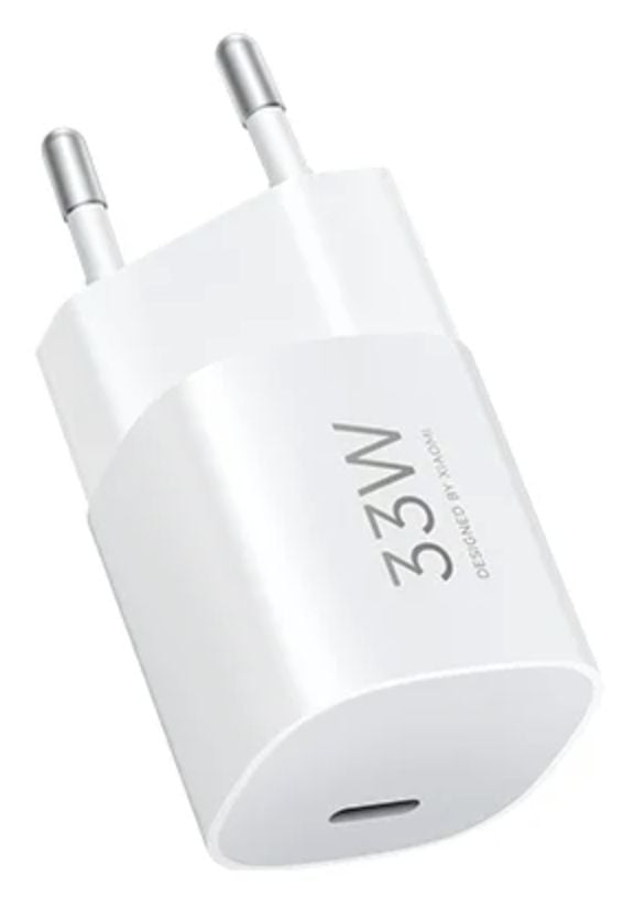 Xiaomi - Strømadapter - nano - 33 watt - 3 A - GaNFast, QC, PD/PPS (USB-C) - hvit