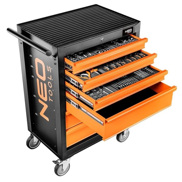 Neo Tools Verkstadsskåp, 6 lådor + 149 verktyg